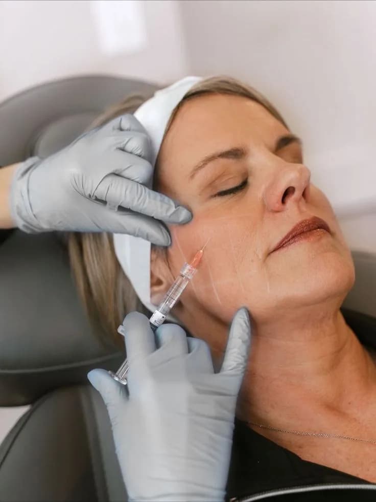 Traitement laser du visage